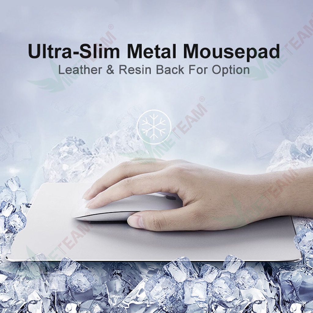Miếng Lót Chuột Aluminum ( Mouse pad ) - Bàn di chuột nhôm Kích thước 30x24cm -dc4665