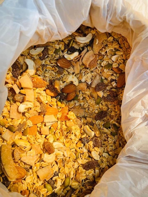 GRANOLA ngũ cốc ăn sáng không đường giảm mỡ tăng cơ/tăng cân/bà bầu
