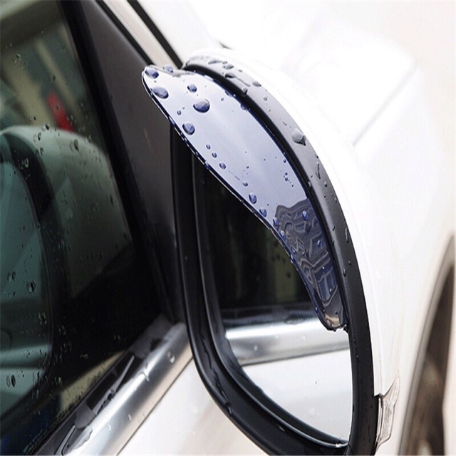 Miếng Dán Kính Chiếu Hậu Bằng PVC In Họa Tiết Sợi Carbon Chống Nước Mưa Tiện Dụng Cho Xe Hơi