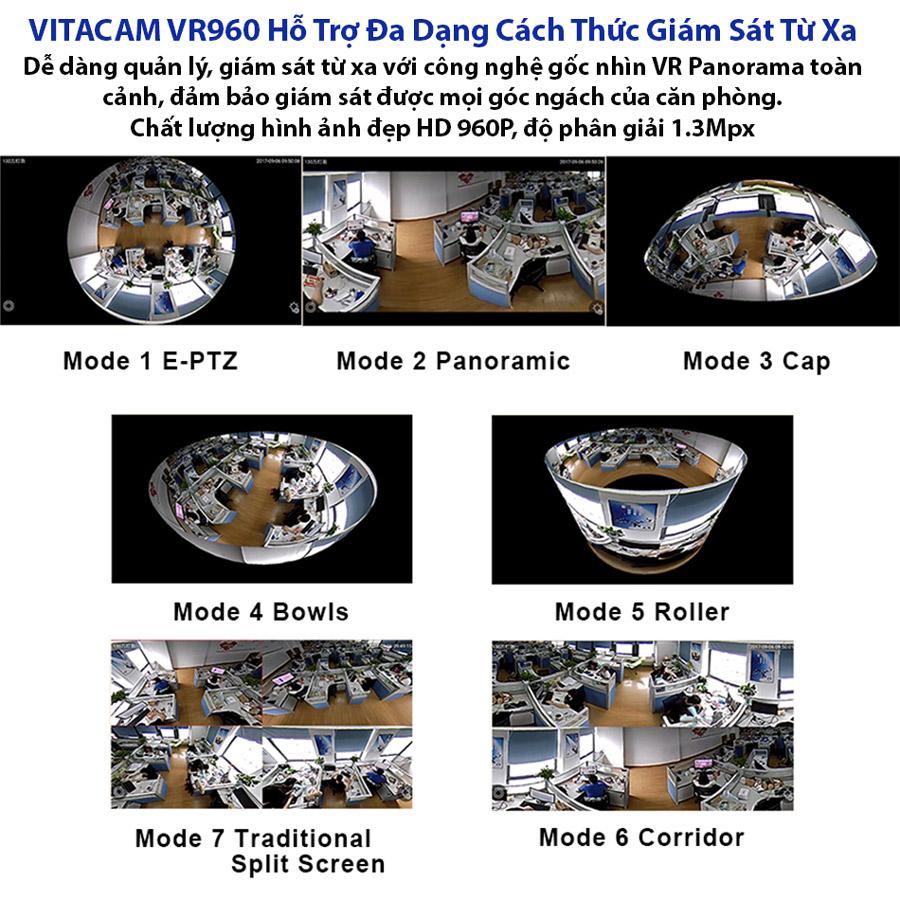 CAMERA VITACAM VR960 Camera Panorama Góc Siêu Rộng 1.3Mpx - HD 960P