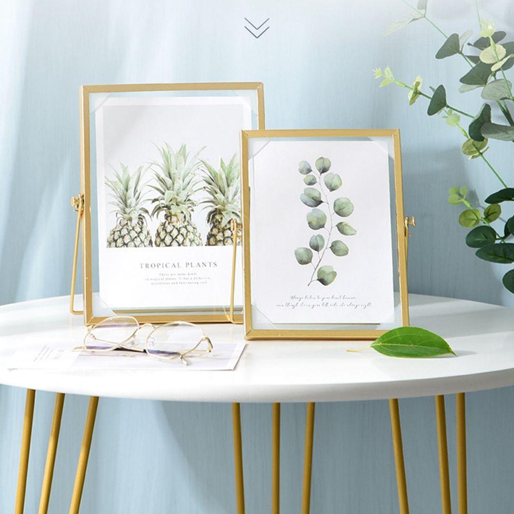 Khung Ảnh Thiết Kế Sáng Tạo Độc Đáo|Kẹp Kính Áp Phích Để Bàn Màu Đen Dùng Trang Trí Nhà Cửa