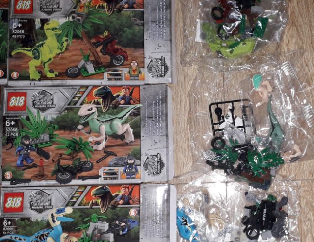 Lắp ráp 1 hộp LegoPubg 82066 Săn khủng Long có trên 100 chi tiết bằng nhựa ABS