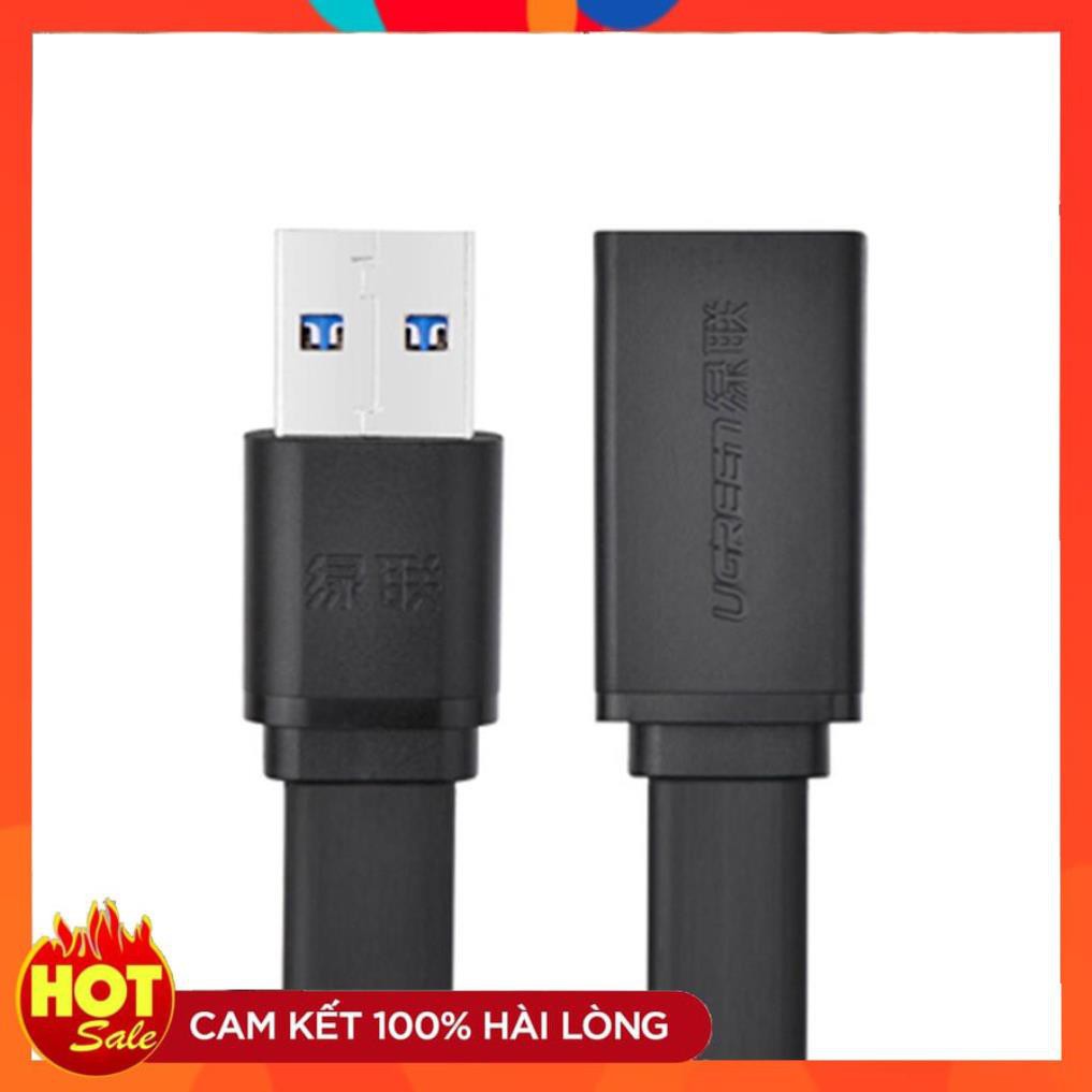 [Chính Hãng] Cáp nối dài USB 3.0 dây dẹt dài 0.5M âm dương chính hãng Ugreen UG-30128 cao cấp