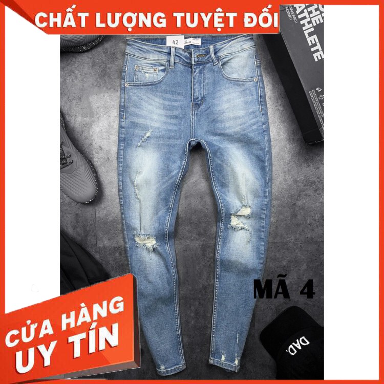 HÀNG NHẬP KHẨU -  (VNXK - FREESHIP - HÌNH THẬT) QUẦN JEAN NAM ZARA RÁCH - Hàng Nhập Khẩu