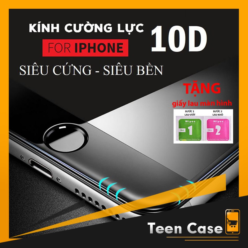 Cường lực iphone 6 Plus 7 Plus 8 Plus X Xr Xs Max 11 pro max Full màn Chống vân chính hãng