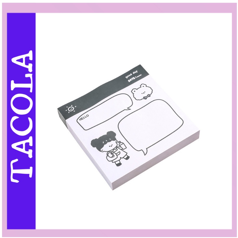 Giấy Ghi Chú Dạng Dán Đơn Giản Cho Học Sinh N02