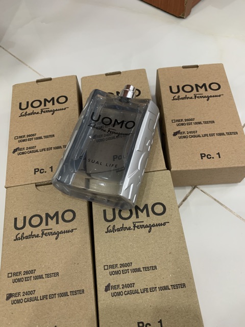 Nước hoa tester uomo casual life 100ml (sx ko nắp như hình)