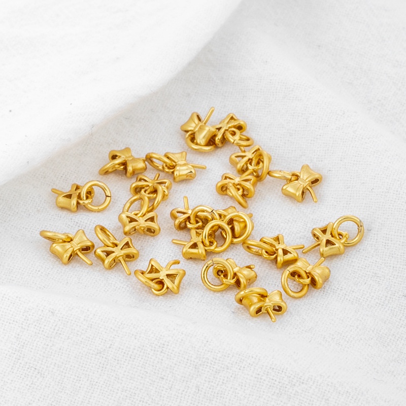 Túi Đồng 18k Đựng Trang Sức Hình Nơ Màu Vàng 6mm diy