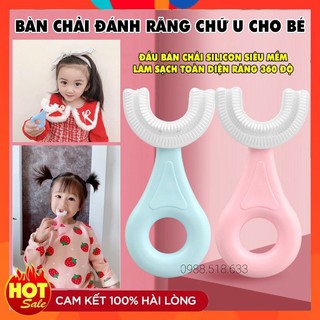 Bàn Chải Chữ U Cho Bé Chất Liệu Silicon Dễ Dàng Cho Bé Tập Đánh Răng Cho Bé Từ 2 - 12 Tuổi