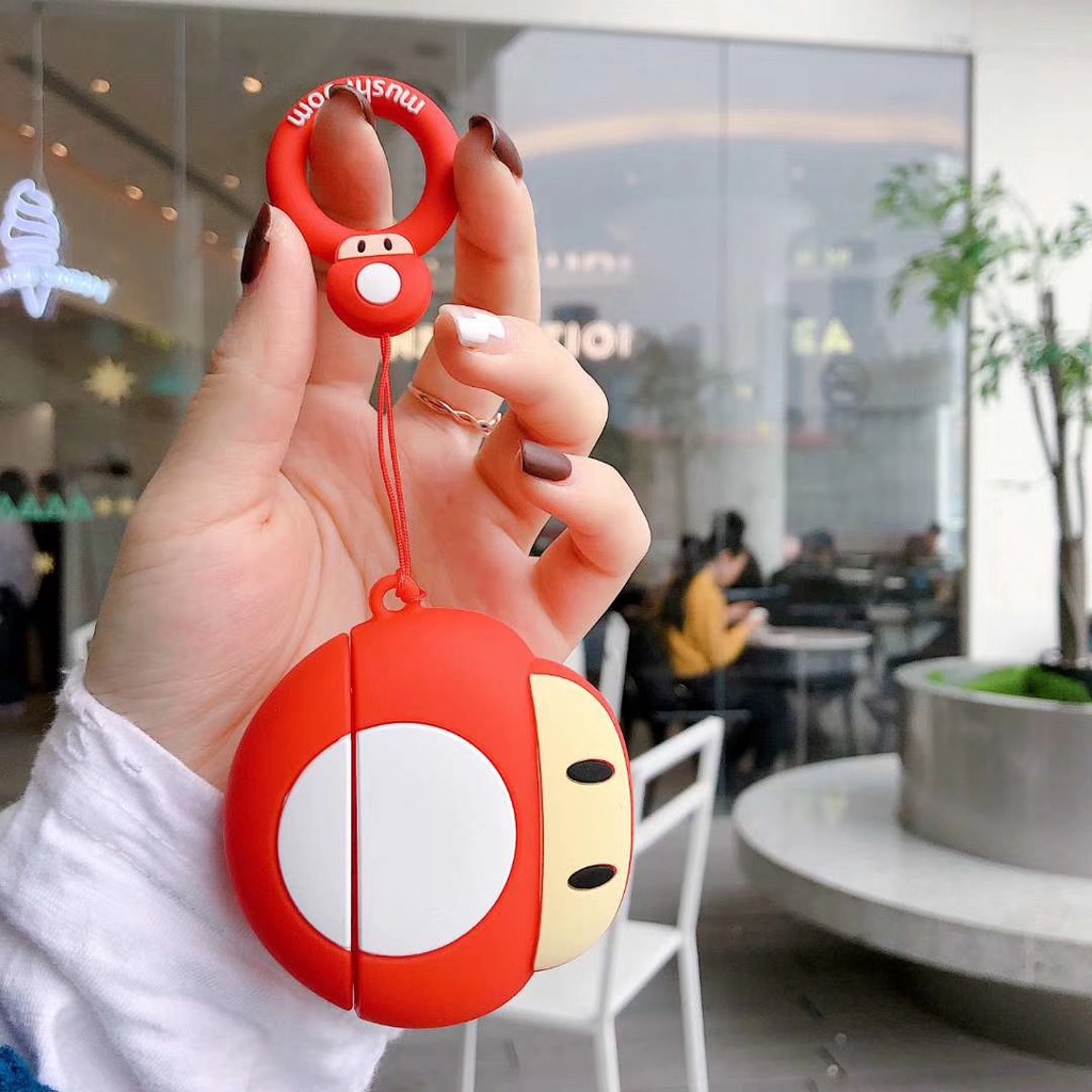 Case AirPods Vỏ Bọc Tai Nghe AirPods 1/2Pro Nấm Mario - Minh An Saigon