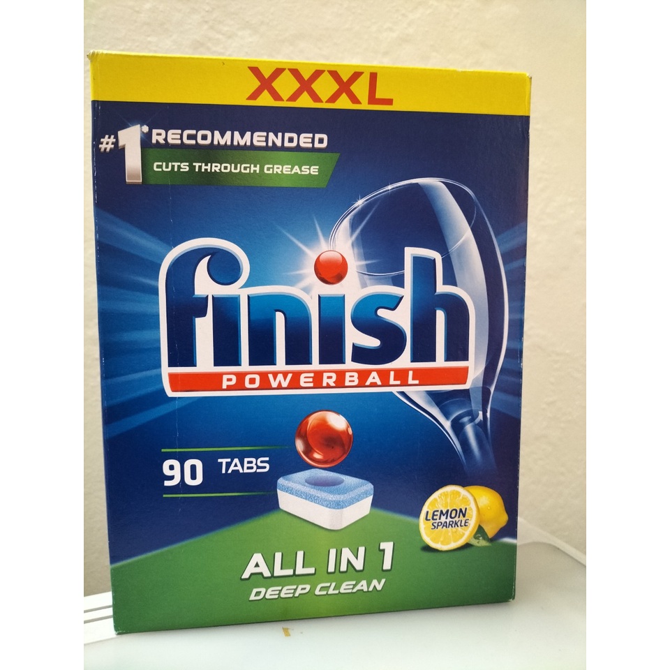 Viên rửa bát Finish All-in-1 hộp 120 viên (mẫu mới). Tặng viên Finish Nhật