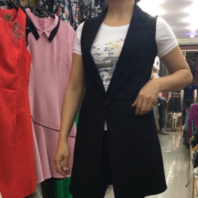 Áo ves gile dáng dài nhiều màu | BigBuy360 - bigbuy360.vn