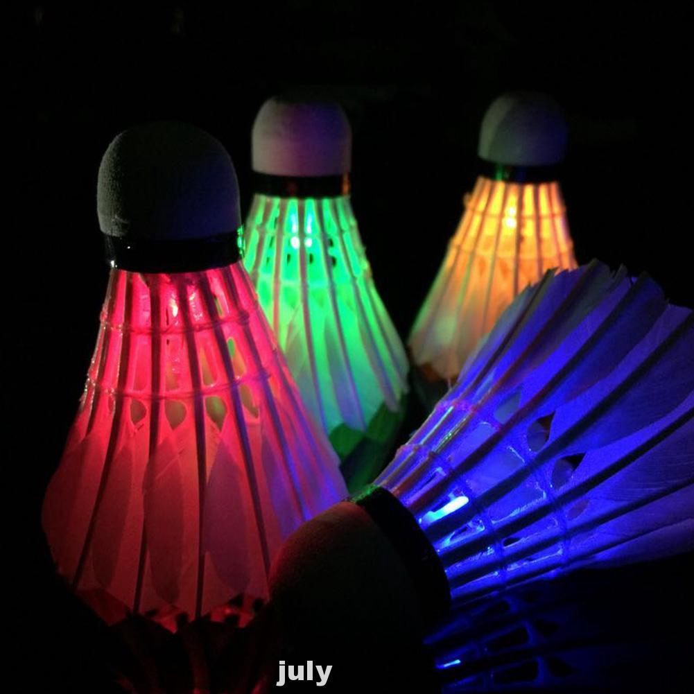 Quả cầu lông dạ quang trọng lượng nhẹ dùng để chơi thể thao trong nhà/ngoài trời vào ban đêm