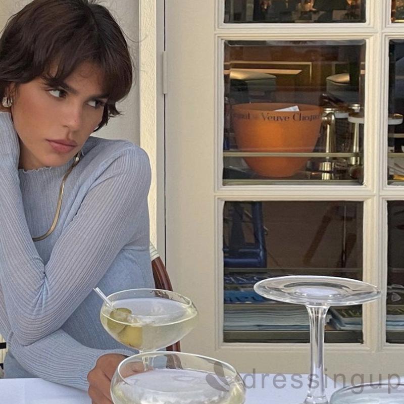 Áo Thun Cổ Tròn Màu Sắc Đơn Giản Cho Nữ