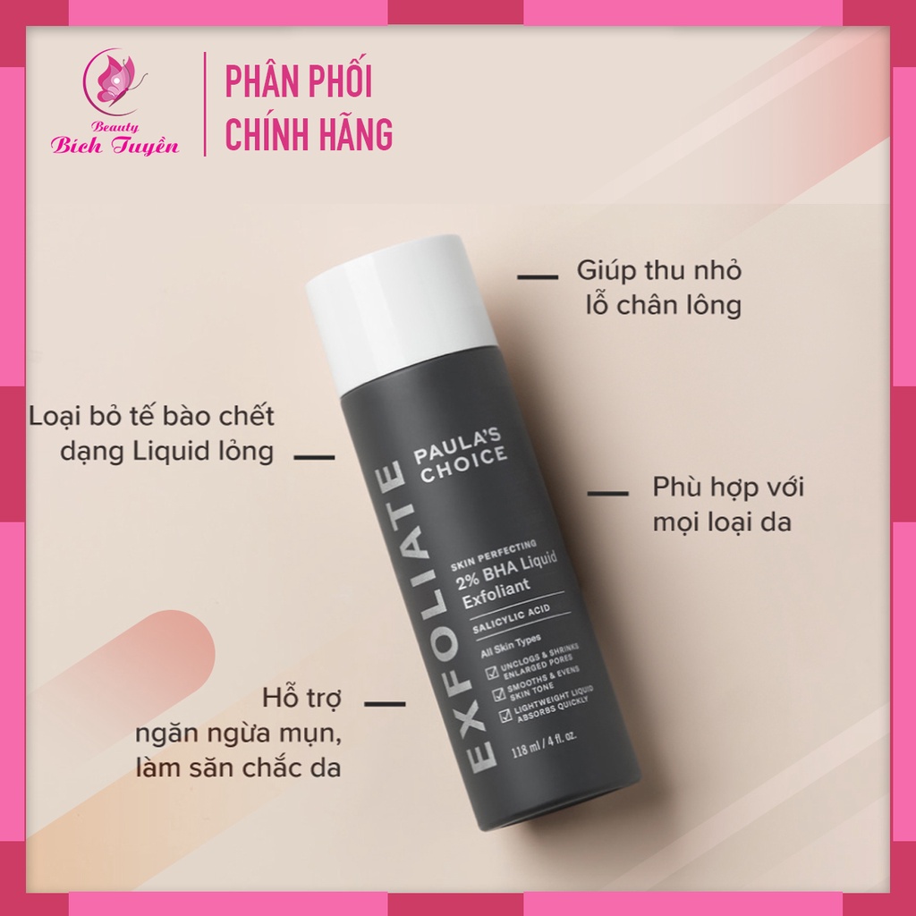 Tẩy Da Chết Paula’s Choice BHA 2% Skin Perfecting Liquid 30ml - Tẩy Tế Bào Chết