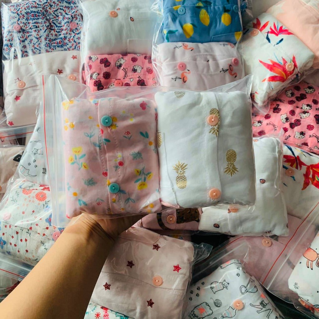 [Bộ đồ bánh bèo] Bộ dài tay bé gái, bộ pyjama bánh bèo, chất cotton mềm mịn, đủ size cho bé từ 7-20kg