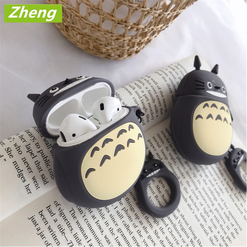 Hoạt Hình Vỏ Bảo Vệ Hộp Sạc Tai Nghe Airpod Bằng Silicon Hình totoro Dễ Thương Ốp