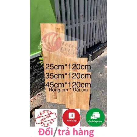 gõ không thấm nước làm kệ,mặt bàn nhiều kích thước....gỗ ghép cao su