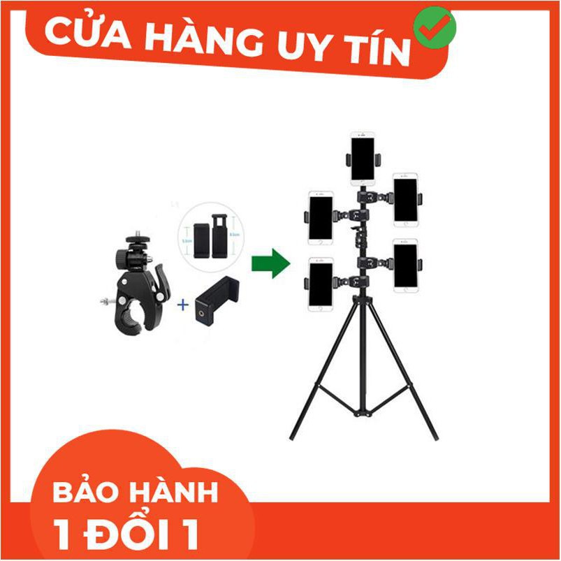 [ xả kho ] C96  GIÁ ĐỠ KẸP ĐIỆN THOẠI GẮN VÀO TRIPOD HỖ TRỢ LIVESTREAM, LIVESTREAM QUAY PHIM NHIỀU MÁY CÙNG LÚC