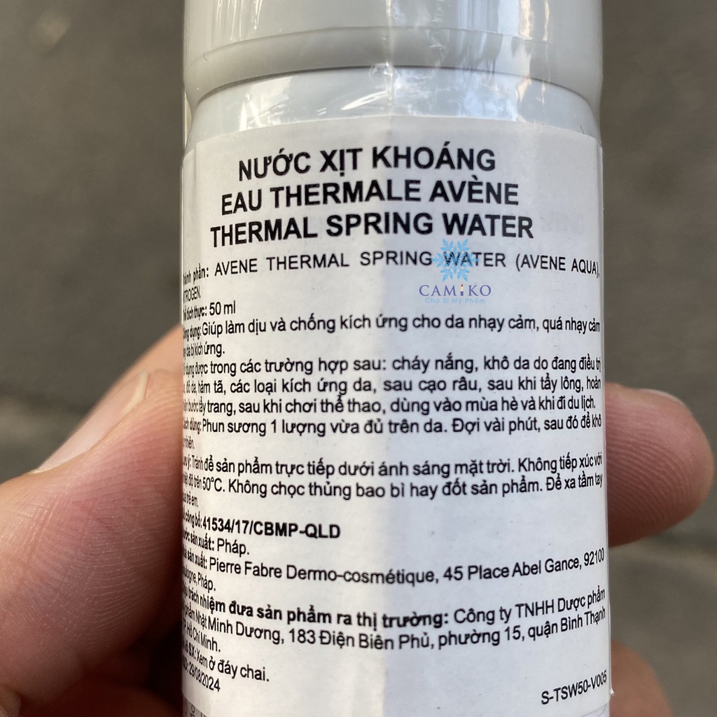 XỊT KHOÁNG AVÈNE - THERMAL SPRING WATER 300ML