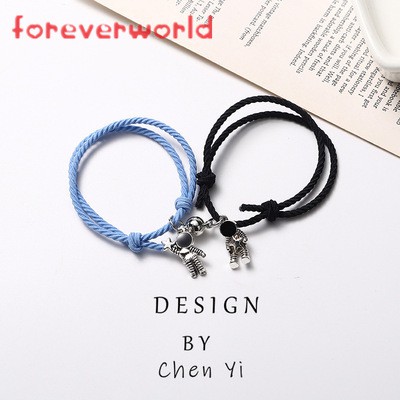 Set 2 Vòng Tay Bện Dây Có Nam Châm Mặt Hình Phi Hành Gia Cho Cặp Đôi | BigBuy360 - bigbuy360.vn