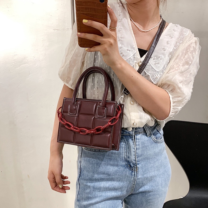 Túi xách đeo vai messenger thời trang phong cách retro 2021 dành cho nữ