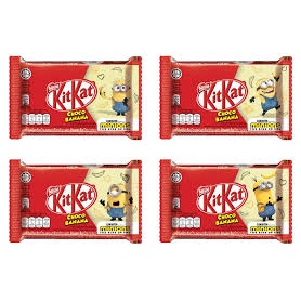 combo 10 thanh Socola Kitkat Minions Chuối 4f Thanh 35g