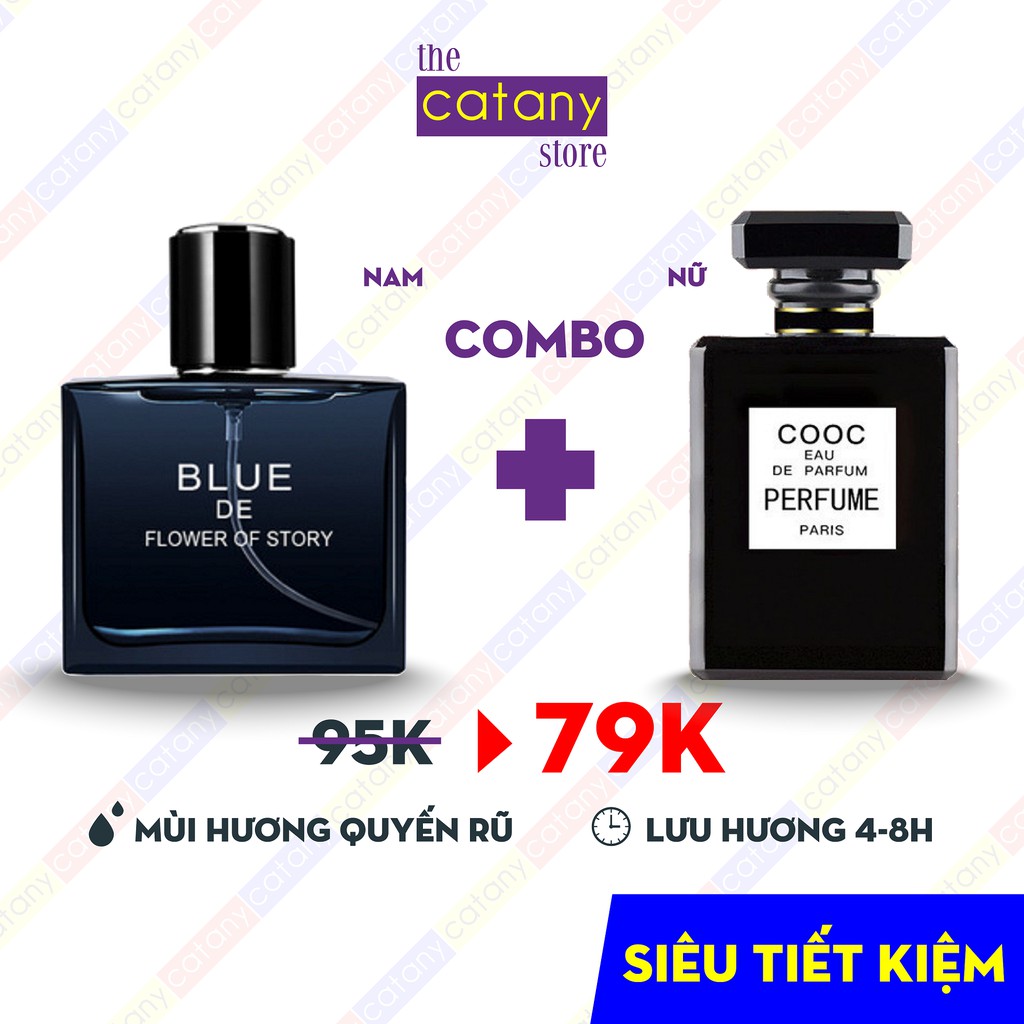 Combo 2 chai nước hoa NAM+NỮ 50ML HÀNG NỘI ĐỊA SIÊU TIẾT KIỆM