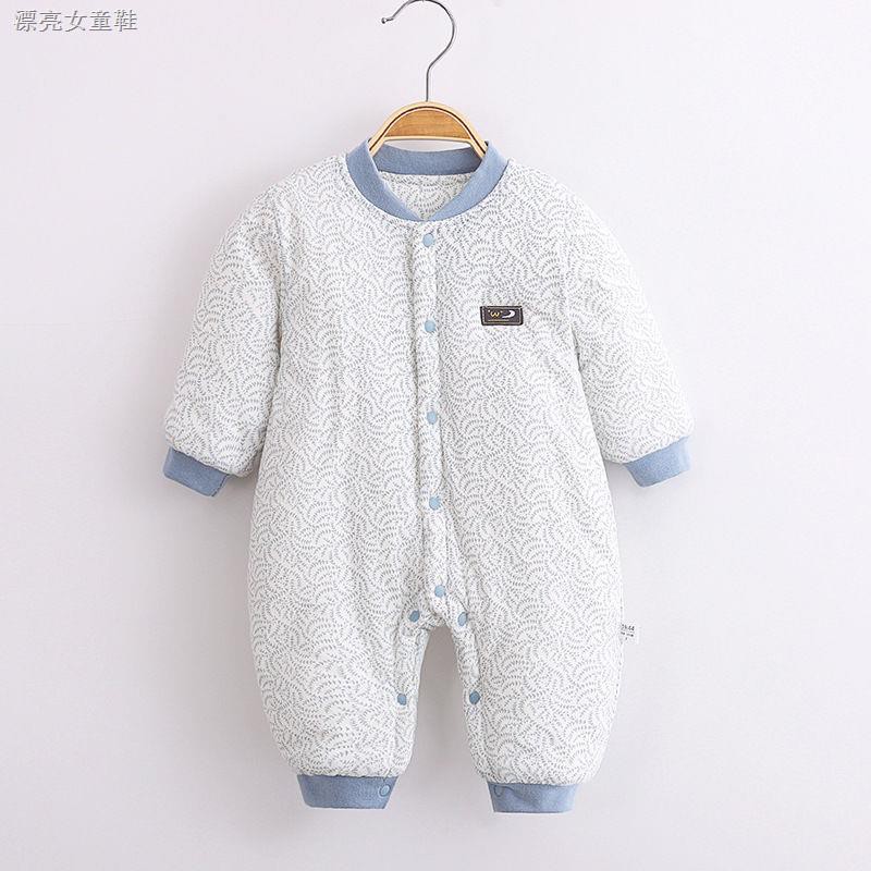 Dễ Thương Bộ Áo Liền Quần Chất Liệu Cotton Dày Dặn Thời Trang Mùa Đông Cho Bé