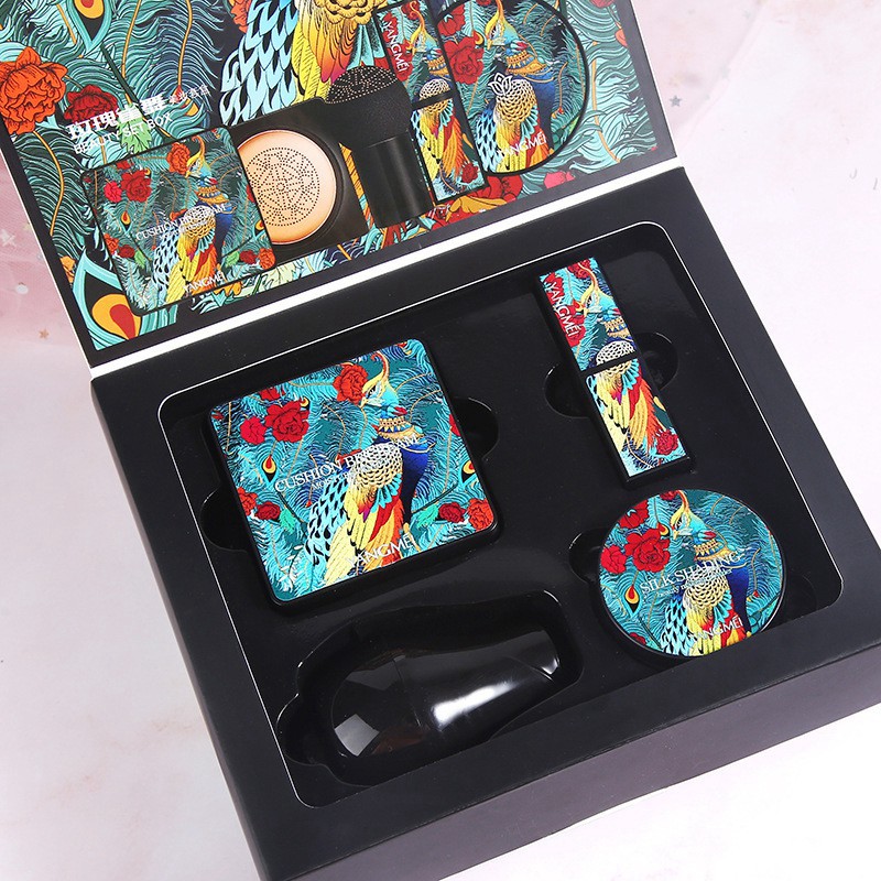 tuan078 Bộ Trang Điểm 4 Món Gồm Phấn Nước + Phấn Phủ Bột + Son Thỏi + Cọ Chấm Yangmei Peacock Dance Cao Cấp tuan078 | BigBuy360 - bigbuy360.vn