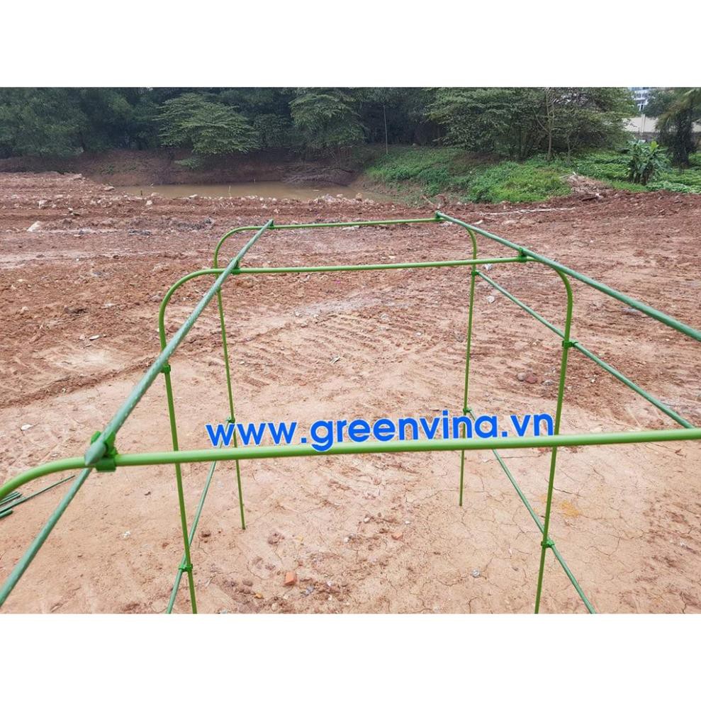 Set 2 khớp nối vặn A ghép ống thép bọc nhựa phi 11,16,20mm thành giàn cho cây leo