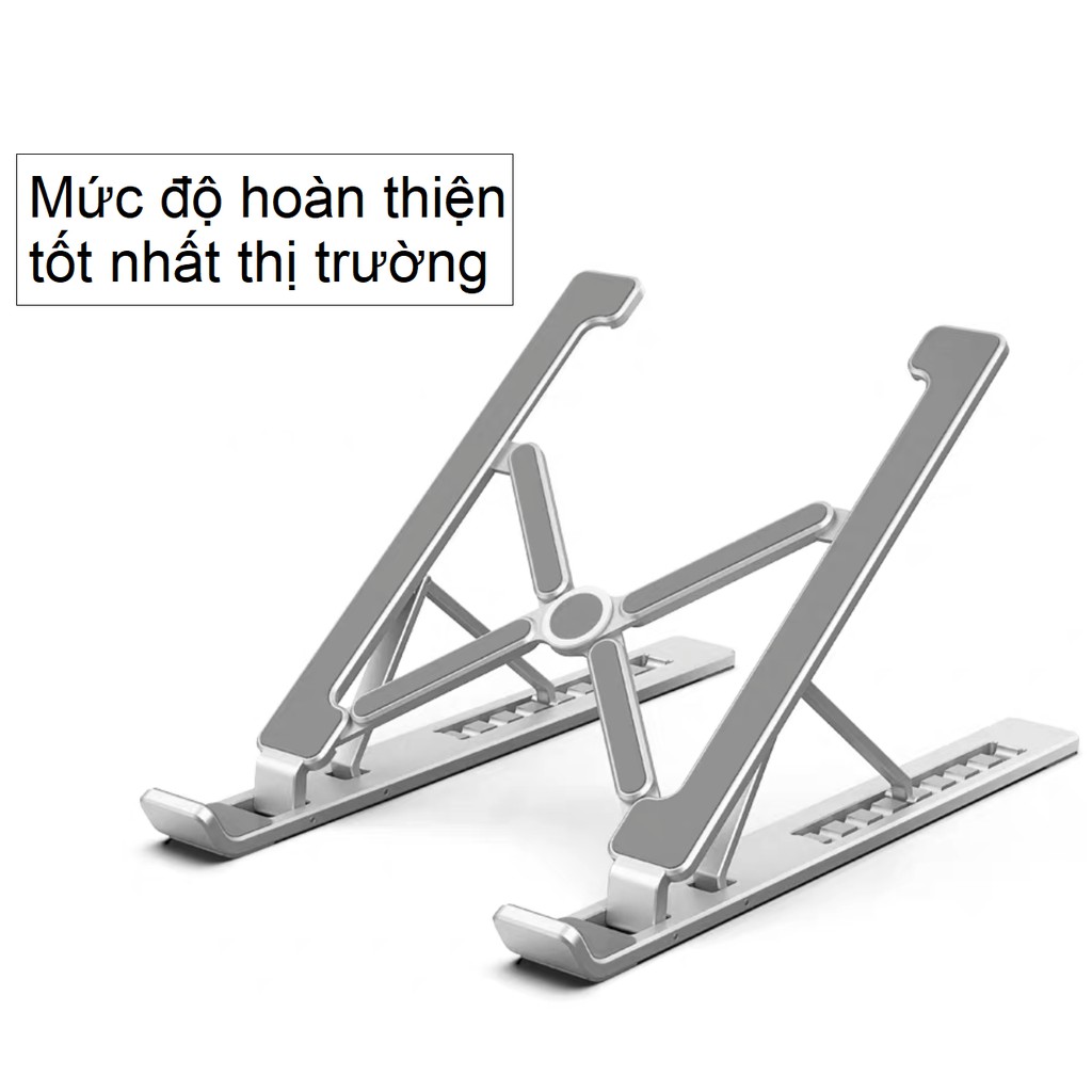 Giá đỡ laptop stand nhôm thiết kế mới chắc chắn hơn, kiêm giá đỡ tản nhiệt có thể gấp gọn và chỉnh độ cao Ximi X61