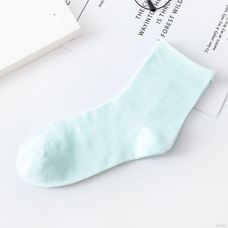 Vớ Mỏng Màu Trơn Thoáng Khí Thời Trang Hàn Quốc