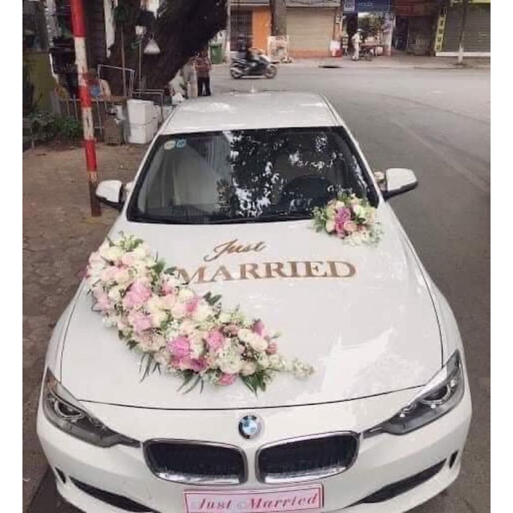 chữ alu trang trí xe hoa