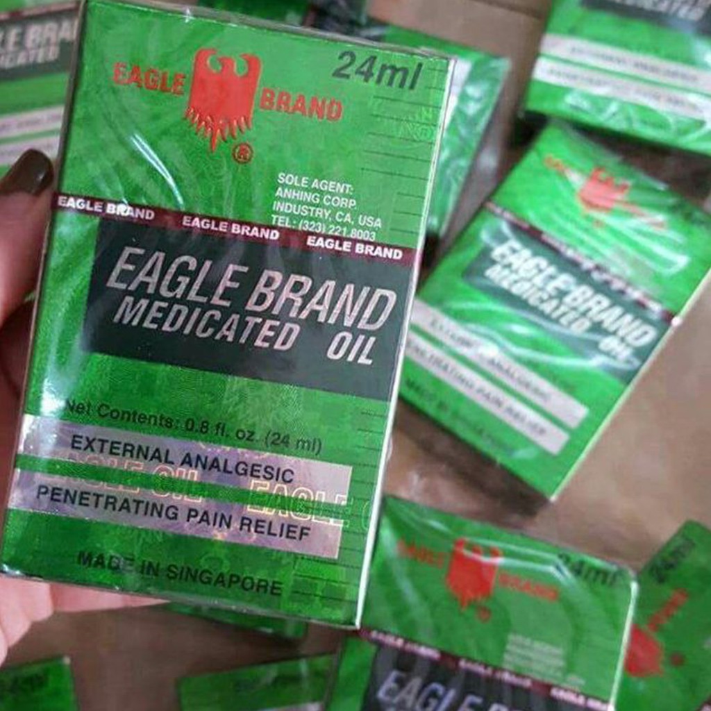 Dầu Gió Xanh Con Ó Eagle Brand Medicated Oil 24ml