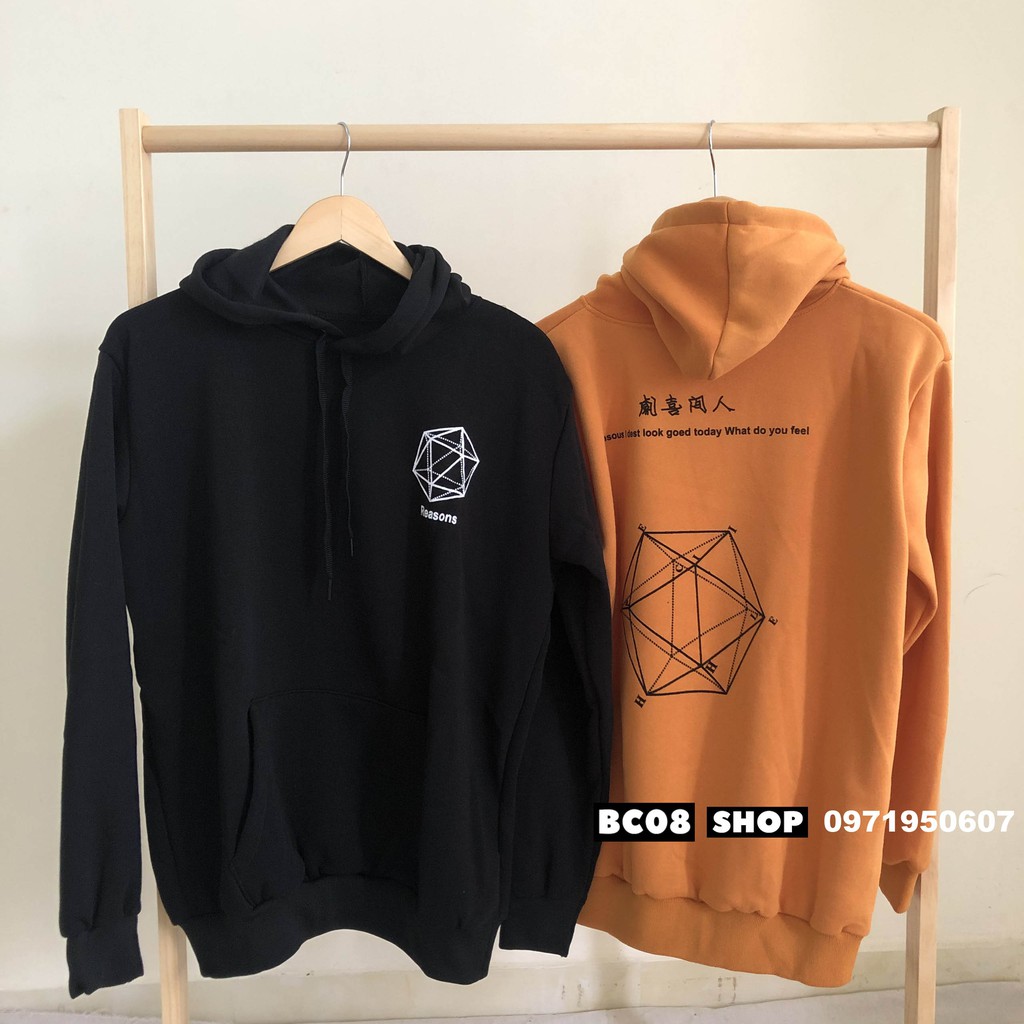 Áo Khoác Nỉ Hoodie Nam Nữ Ulzzang mũ 2 lớp Basic | BigBuy360 - bigbuy360.vn