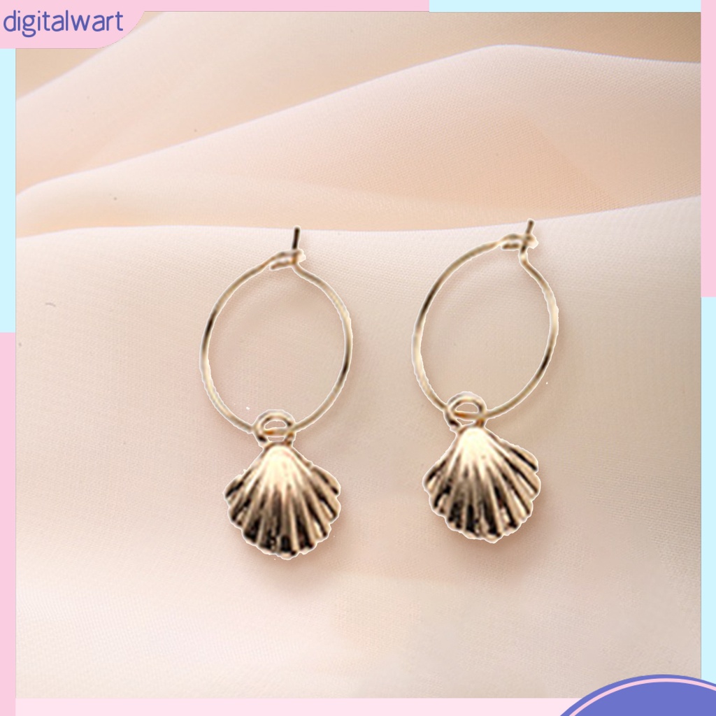 Bộ 6 Đôi Khuyên Tai Hình Vỏ Sò Xinh Xắn Cho Nữ