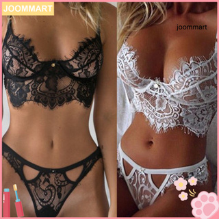 (Hàng Mới Về) Set 2 Món Đồ Lót Ren Xuyên Thấu Gợi Cảm Cho Nữ K5