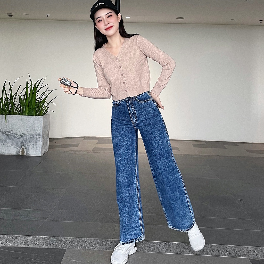 Áo Cardigan Len Croptop Nữ, Dáng Lửng Cổ V MIRABOZZI Thiết Kế Trẻ Trung, Chất Liệu Thoáng Mát, Đường May Tỉ Mỉ MCAR002