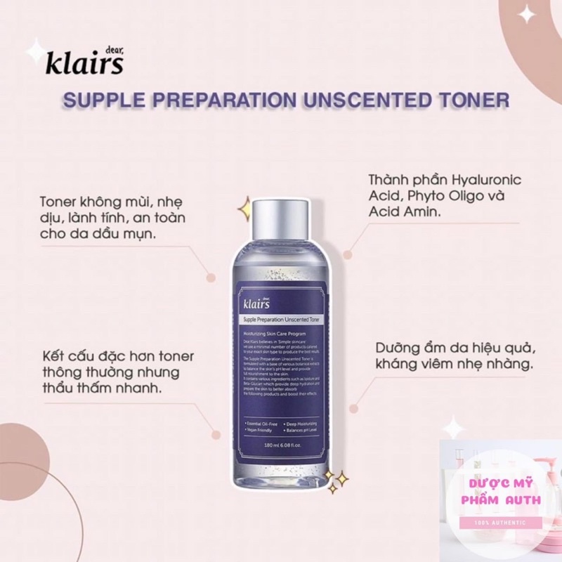 Nước hoa hồng Klairs có mùi,không mùi | BigBuy360 - bigbuy360.vn