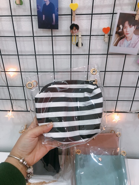 Túi xích trong đựng doll 15cm