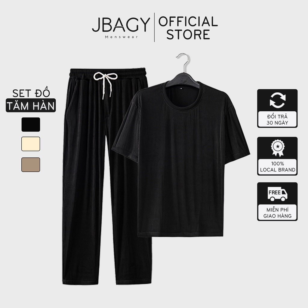 Đồ bộ form rộng chất liệu tăm Hàn dệt cao cấp thương hiệu JBAGY - JB01