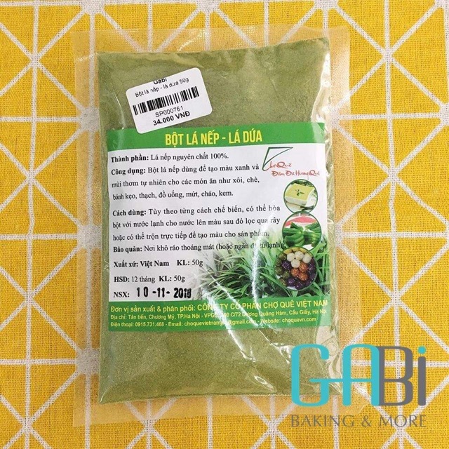 Bột tạo màu tự nhiên 50g(bột gấc/dành dành/lá gai/củ dền/lá nếp-lá dứa/lá cẩm tím/khoai lang tím/bí đỏ)