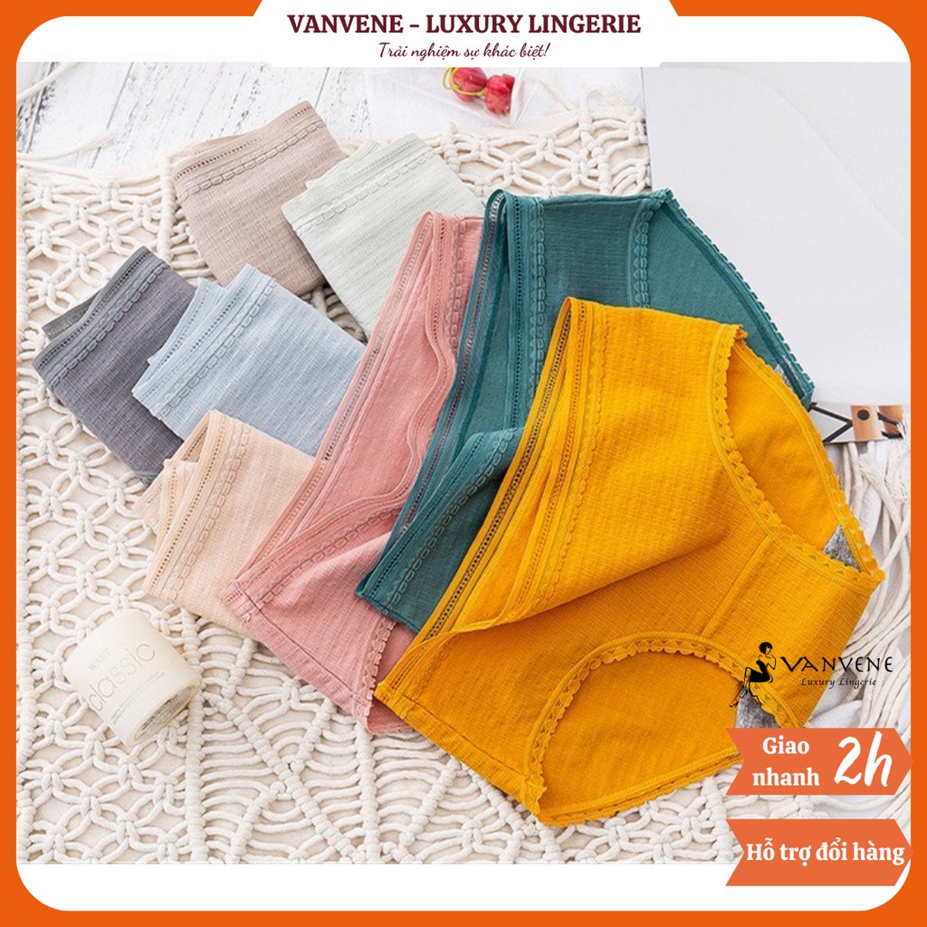 Quần Lót Nữ Cotton Kháng Khuẩn Phong Cách Nhật Bản Thông Khí Thấm Hút Mồ Hôi Mềm Mại Co Giãn Tốt P404