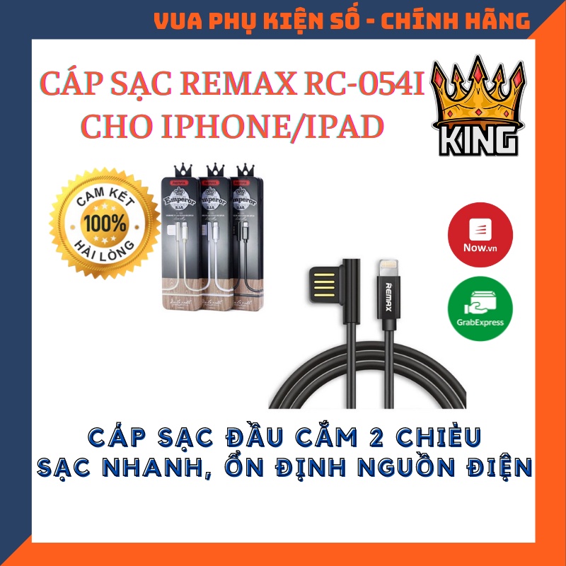 Cáp Sạc Remax RC-054i - Dài 1m - Cắm Hai Chiều- Cáp Iphone