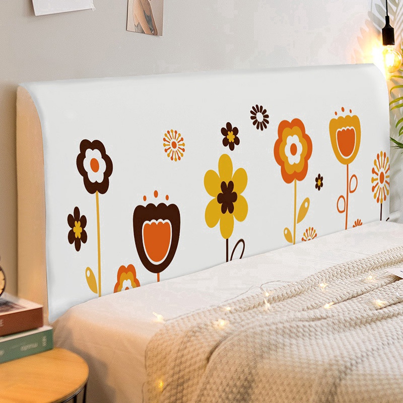 Bọc đầu giường co giãn chống bụi in họa tiết đáng yêu