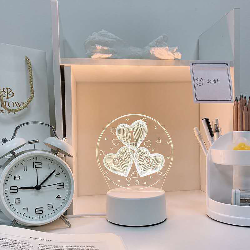 Đèn ngủ 3D trang trí decor phòng ngủ - Gấu Thỏ House