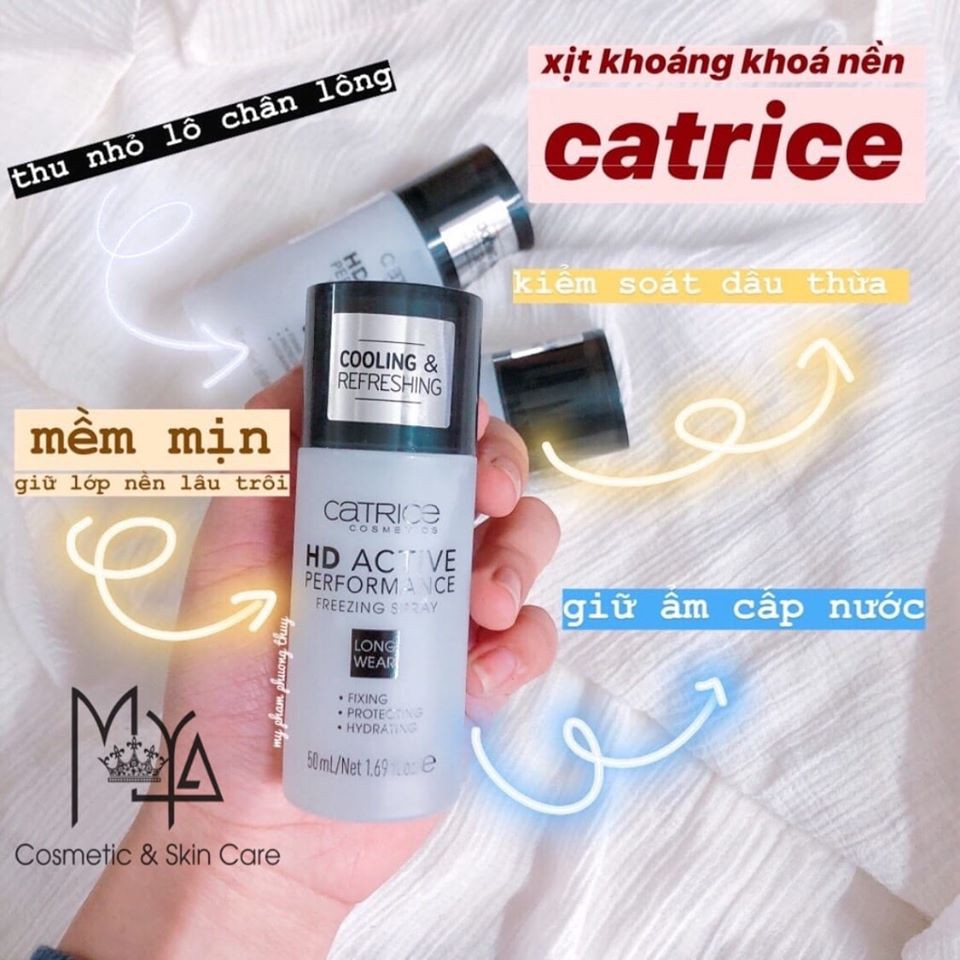 XỊT KHOÁNG KHOÁ NỀN CATRICE HD ACTIVE PERFORMANCE 50ML CHÍNH HÃNG - 5279