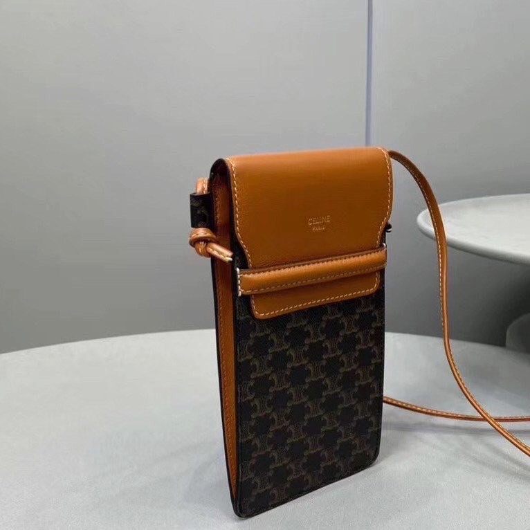 Túi đựng điện thoại C3line triomphe canvas phone pouch fw20
