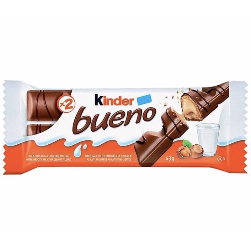 Bánh Chocolate Nhân Hạt Dẻ Kinder Bueno 43g